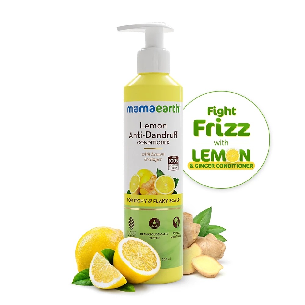 Lemon Anti-Dandruff Conditioner with Lemon & Ginger for Soft & Smooth Hair, 250 ml-1.webp